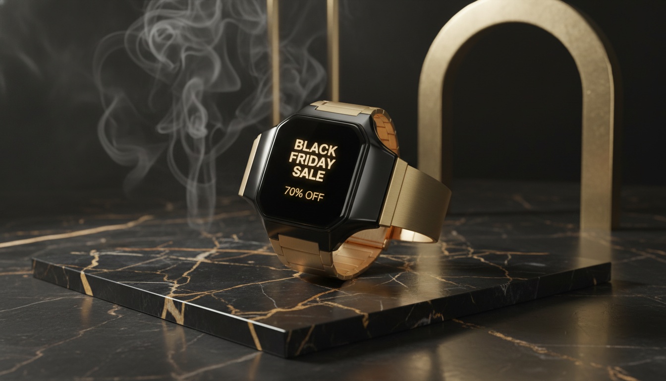 Screenshot placeholder: Generated Black Friday styled product image