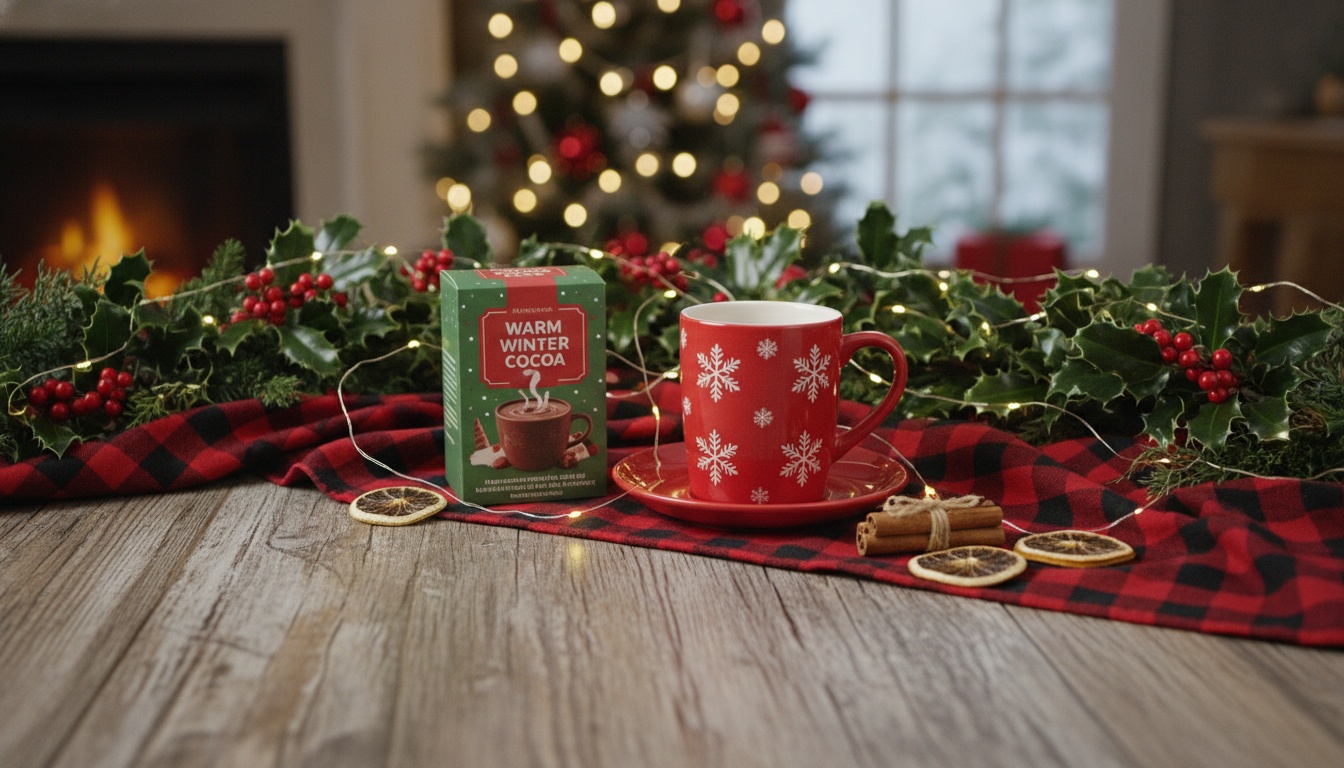 Screenshot placeholder: Example Christmas-themed product image generated